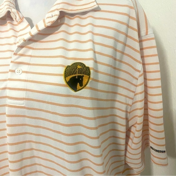 PGA Authentic Performance Wellington National Golf Polo Shirt Striped 2X-Large - Picture 1 of 9